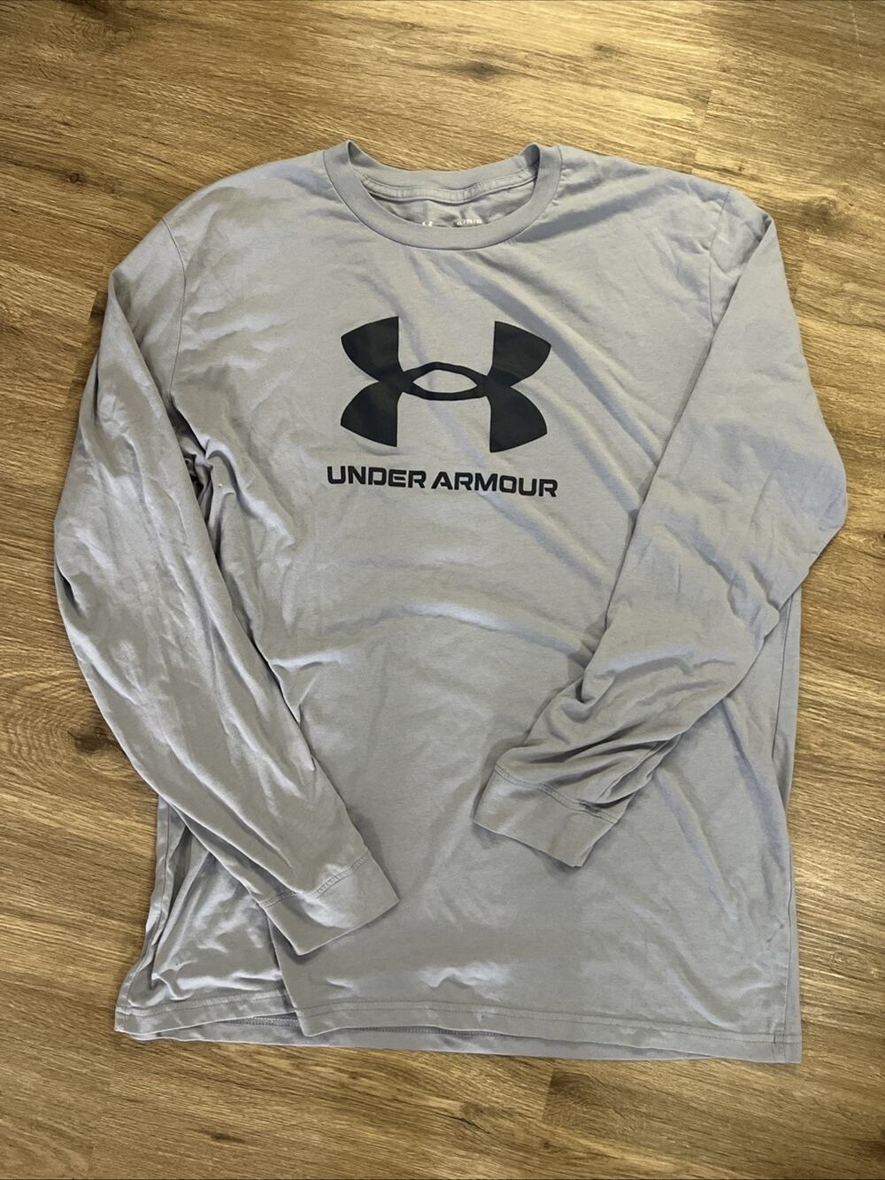 Under Armour UA Men’s Shirts Light Blue Long Sleeve Navy Sz XL